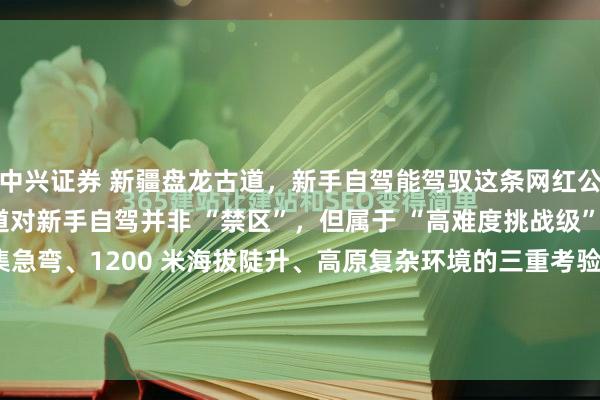 中兴证券 新疆盘龙古道,新手自驾能驾驭这条网红公路吗?新疆盘龙古道对新手自驾并非 “禁区”,但属于 “高难度挑战级” 公路 —— 其 600 余道密集急弯、1200 米海拔陡升、高原复杂环境的三重考验,对驾驶技术、心理素质和准备工作都有严苛要求。新手若能精准规避风险点、做好科学规划,完全可以安全...