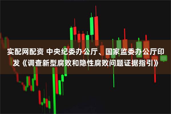 实配网配资 中央纪委办公厅、国家监委办公厅印发《调查新型腐败和隐性腐败问题证据指引》