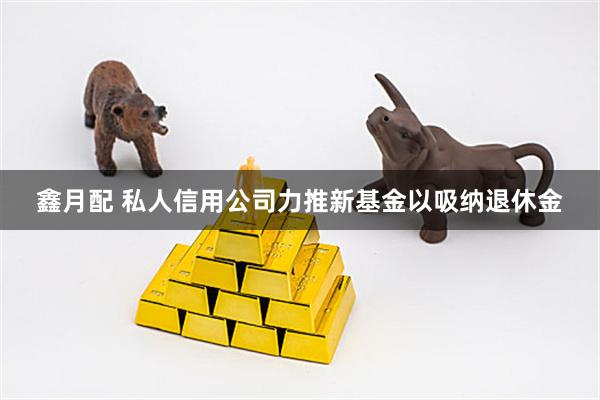 鑫月配 私人信用公司力推新基金以吸纳退休金